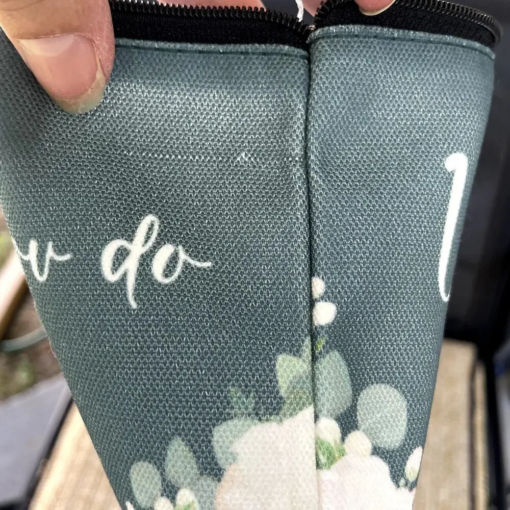 Cosmetic Zipper Bag with Bible Verse 1 Corinthians 16:14